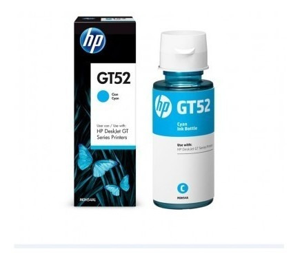 Botella De Tinta Hp Gt52 Cyan 70 Ml