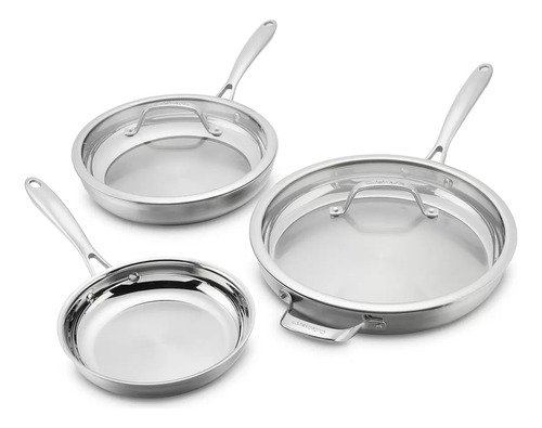 Cuisinart Juego De Sartenes De Acero Inoxidable 5 Pz
