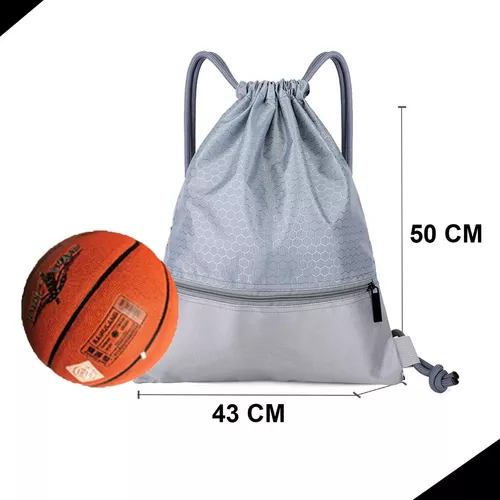 Mochila deportiva con cordón, bolsa de gimnasio para mujer, mochila de  cuerda grande, mochila atlética para la escuela, color negro