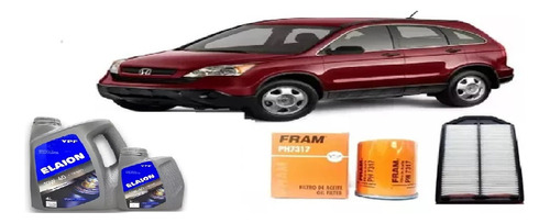 Kit 2 Filtros Honda Cr-v 2.4 Nafta 06 A 12 + 5l Ypf 10w40