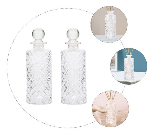 Botellas De Vidrio Aromático Decorativas Para El Hogar, 2 Pi