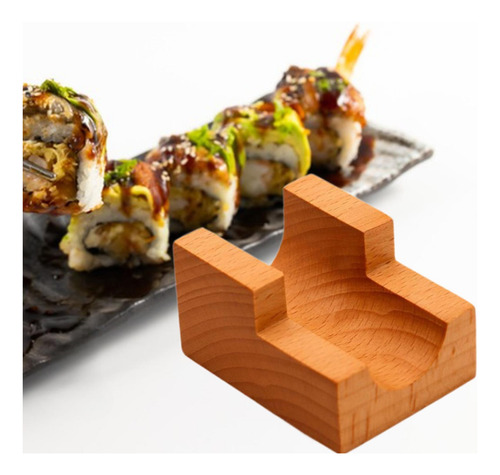 Wood Sushi Tacos Soporto De Tacos Decoración 1 Cuadrícula