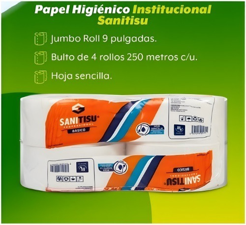 Papel Higiénico Industrial , Papel 9 Pulgada Paveca Bultox4