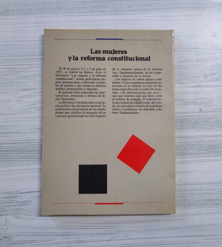 Las Mujeres Y La Reforma Constitucional Libro Usado