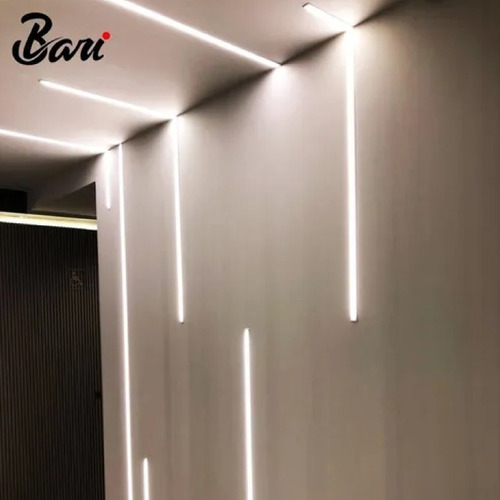 Imagen 2 de 3 de Perfil De Aluminio Para Luz Led Embutir Marca Bari
