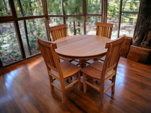 Conjunto Sala de Jantar e Cozinha Com 4 Cadeiras Madeira Maciça