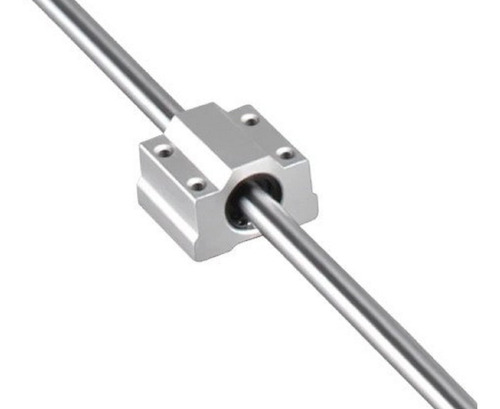 1 Eixo 12mm X 350mm + 1 Pillow Blocks Scs12uu P/ Guia Linear