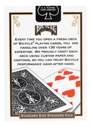 Tarjetas De Juego Negro De Bicicleta, Índice Estándar, 1 Maz