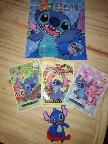 Sobre Sorpresa Muñeco Y Cartas Coleccionables Stich Bubus