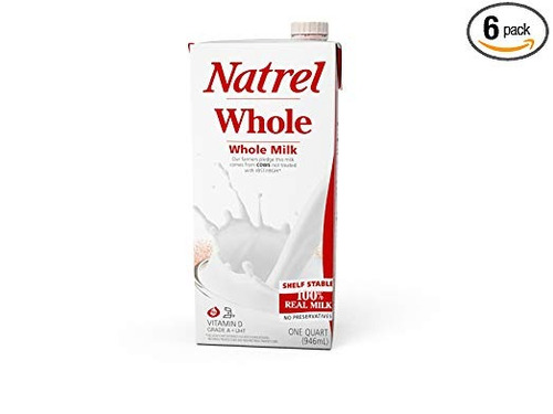 Natrel Leche Entera, De 32 Onzas (paquete De 6)