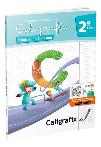 Libro Caligrafía Cuadricula 5x5mm - 2 Básico - Caligrafix