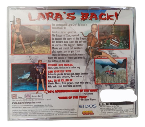 Tomb Raider 2 Para Playstation 1 Formato Fisico Original (Usado)
