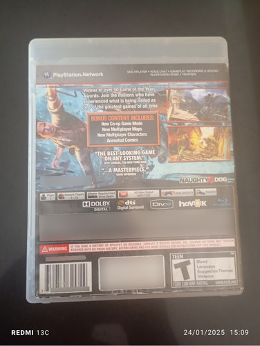 Uncharted 2: Game Of The Year - Ps3 FĂsico (Usado)