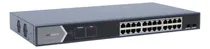Comprar HIKVISION Switch Gigabit PoE+DS-3E1526P-SI Administrable 24 puertos 10\u002F100\u002F1000 Mbps PoE+ 2 puertos SFP configuración remota PoE hasta 250 metros 370 W
