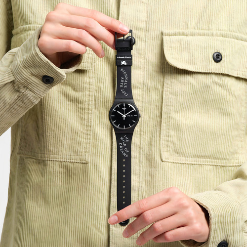 Reloj Black Milk By Swatch Negro Mate Resistente Al Agua