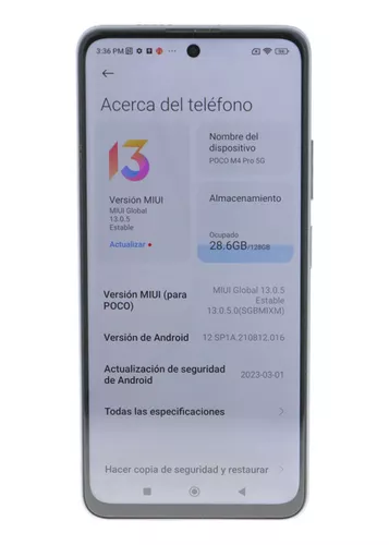 Xiaomi Poco M4 Pro 5G - Smartphone 128GB, 6GB RAM, Dual Sim, Azul :  : Electrónica