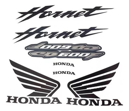 Kit Adesivo Jogo Faixas Moto Honda Hornet 2007 Cinza