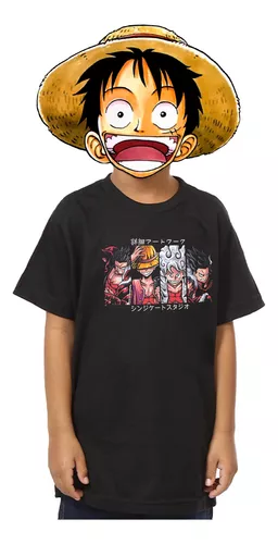 CAMISETA 100% ALGODÃO - WANTED LUFFY GEAR 5