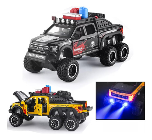 De Lujo Estirado Miniatura Metal Coche Ford Raptor F150