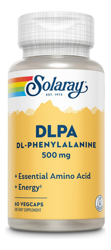 Solaray Dl-fenilalanina, 500 Mg | Mezcla 50-50 De Aminoáci.