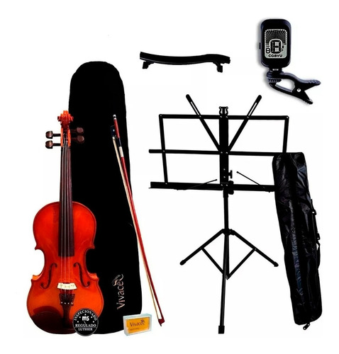 Violino 4/4 Mo44 Vivace Kit + Estante + Afinador + Espaleira