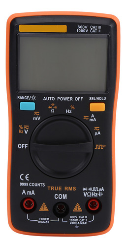 Ohmímetro Aneng An8008 Multímetro Digital True Rms Ac Dc