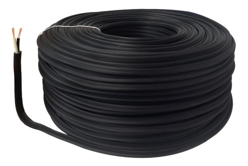 Cable Uso Rudo 2x12 Rollo 100m Para Exteriores Jardin A Msi