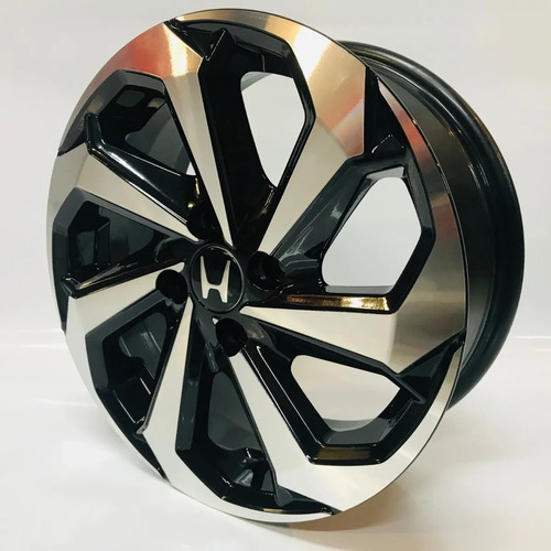 Rodas Tarantula Honda Fit City Civic Aro 15 (jogo) + Bicos Cor Preto Com Diamantado