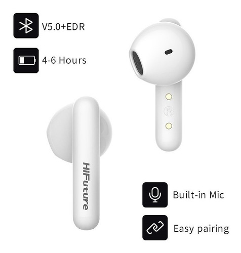 Imagen 4 de 5 de Auriculares Inalámbricos Tws Hifuture Futurebuds+ Blancos