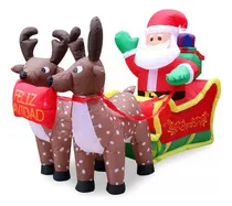 Comprar Inflables Navideños Figura Trineo De Santa Renos Navidad