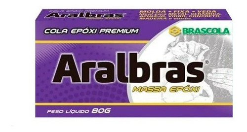 Cola Epoxi Aralbras Premium 80g Brascola Alta Performance