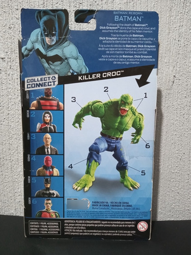 Dc Multiverso Batman: Reborn Baf Killer Croc Mattel Comic (Usado)