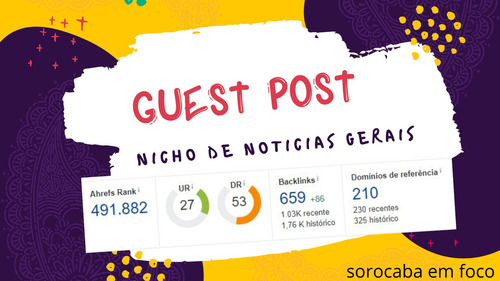 Imagem 1 de 3 de Guestpost Com Link Dofollow Em Site De Autoridade-da52/dr53