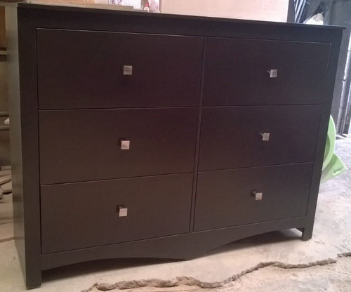 Cajonera Madera. Mueble Comoda 6 Cajones. Cajonera Recámara.