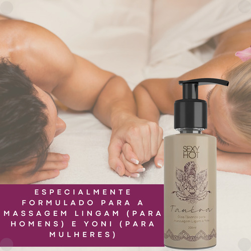 Óleo Tantra Para Massagem Sensual Com Textura Brilhante
