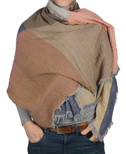 Pashmina Ruana Chalina Mantón Hombre 100% Algodón Importado 