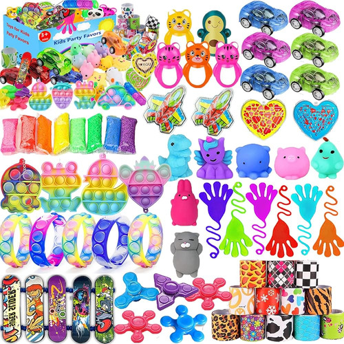 ~? Mivanlin 66 Pcs Favores De Fiesta Para Niños, Pop Fidget 