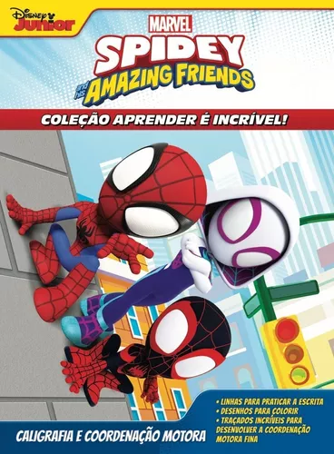 Colorir e Aprender Marvel - Spidey 1 Aranha