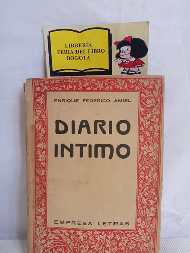 Diario Intimo - Enrique Federico Amiel - 1937 - Novela