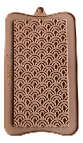 Molde Silicona Tableta De Chocolate Arcoíris 