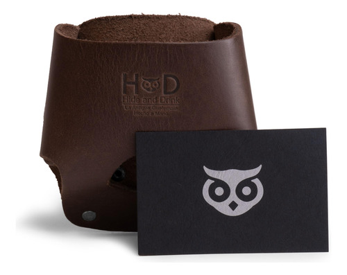 Soporte Para Cinta Métrica Hide Drink Grande Funda Herramien Bourbon Marrón