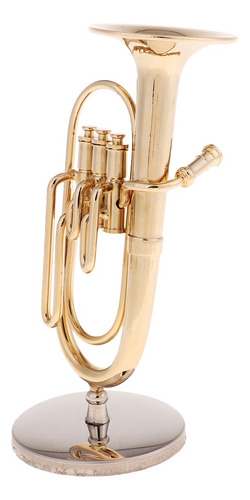 Imagen 1 de 10 de 1/6 Tuba Tuba En Miniatura Modelo Instrumentos Musicales