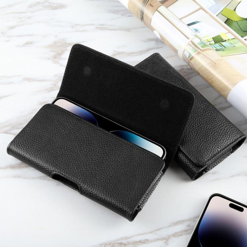 Cinturón De Teléfono Celular Para Hombre, Funda De Cuero Par