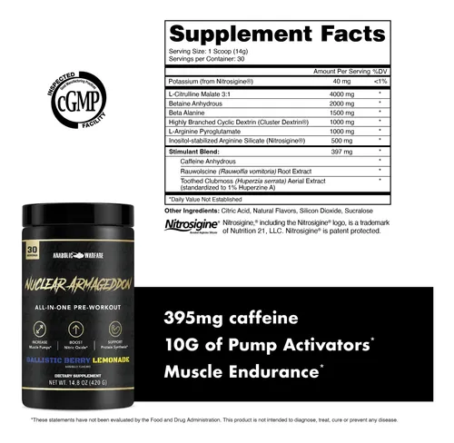 Anabolic Warfare Nuclear Armageddon - Polvo De Preentrenamie