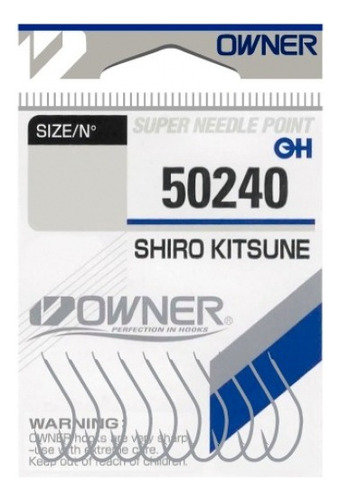 Anzol Competição Owner - Shiro Kitsune N°: 11 - 19 Unidades