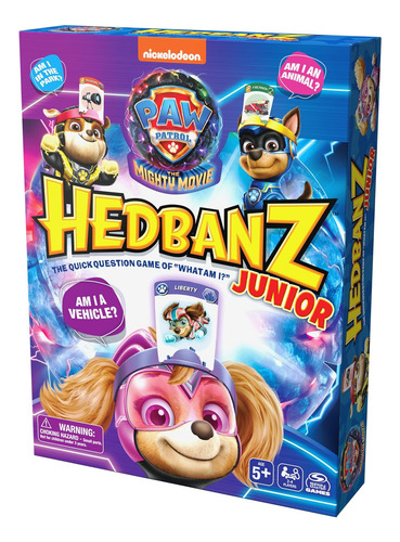 Hedbanz Junior Paw Patrol The Mighty Movie Game Games: Juego