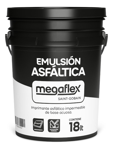 Emulsion Asfaltica De Base Acuosa 18 Kg Megaflex