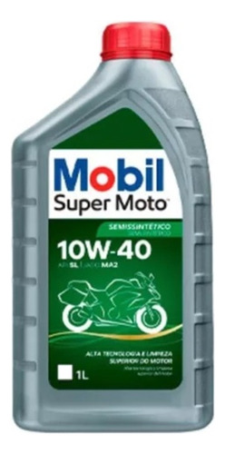 Oleo Mobil Super Moto 4t 10w40 Semi Sintetico 1l Original