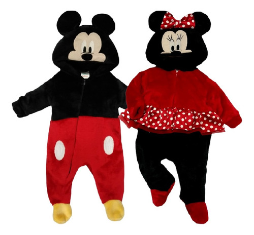 Kit 2 Mamelucos Disney Minnie Mouse & Mickey Mouse