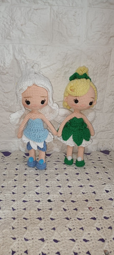 Princesa Campanita Y Periwinkle Tinkerbell Tejida A Crochet
